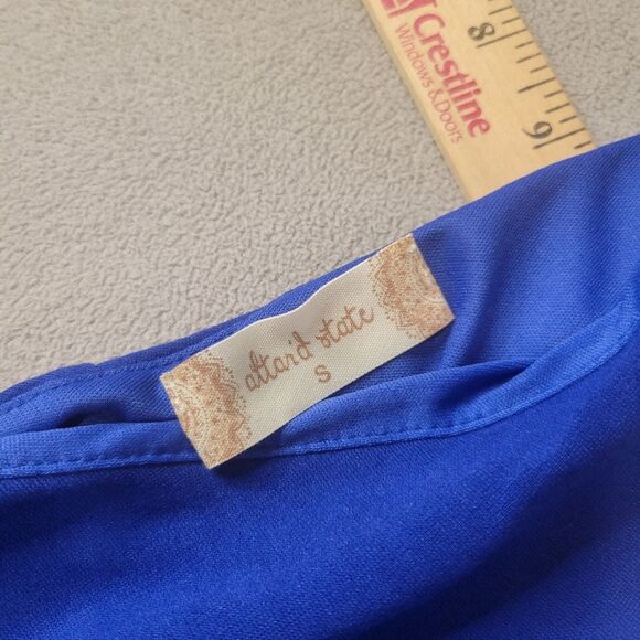 Altar'd State Blue Skater Mini Dress Size Small - Picture 4 of 9